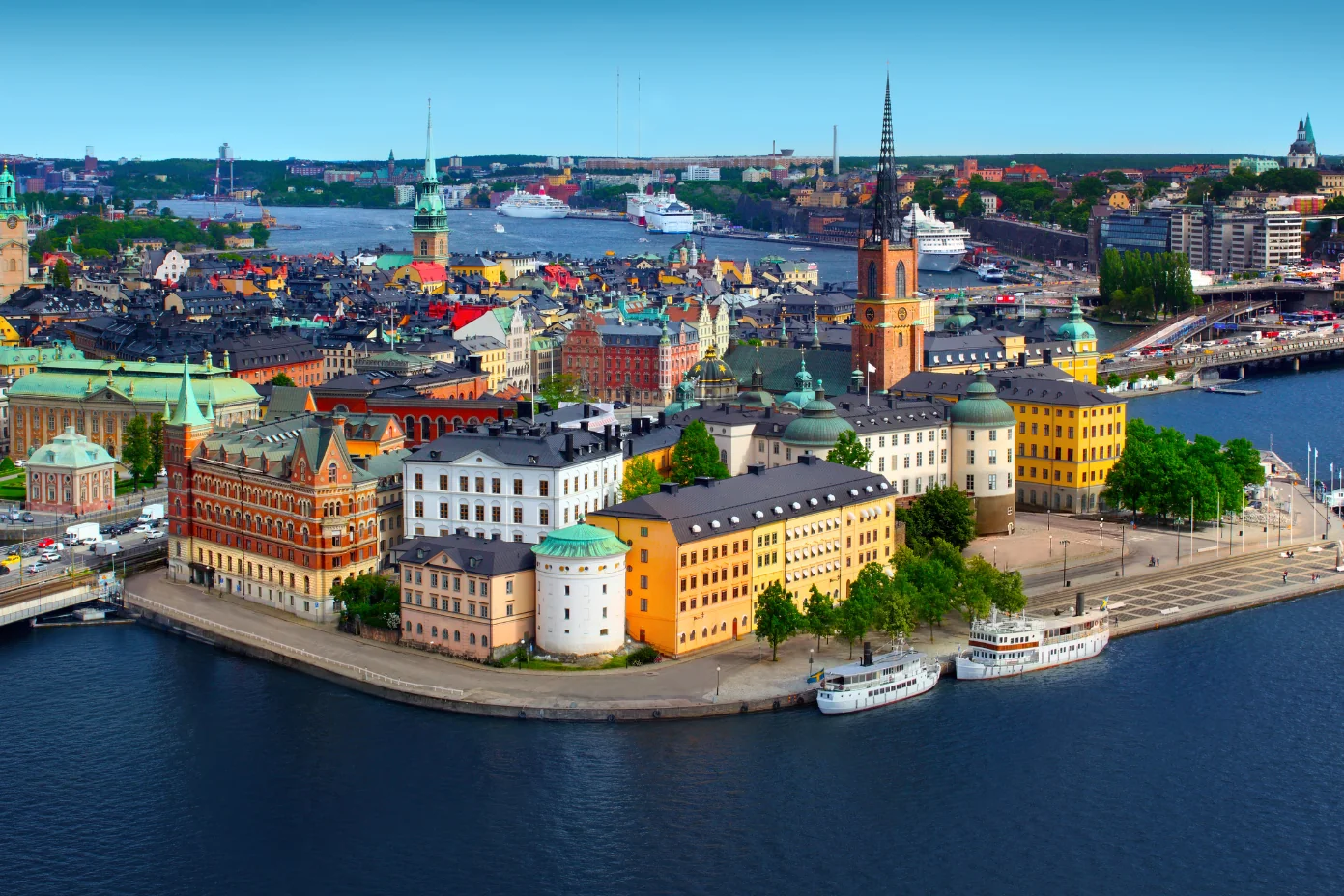 Sweden work permit for Indians with Stockholm skyline, work visa documents, and international career opportunities