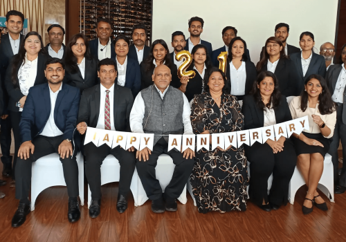Lex Visas team celebrating the 21st Anniversary Annual Day 2026 with employees, leadership, and award ceremonies
