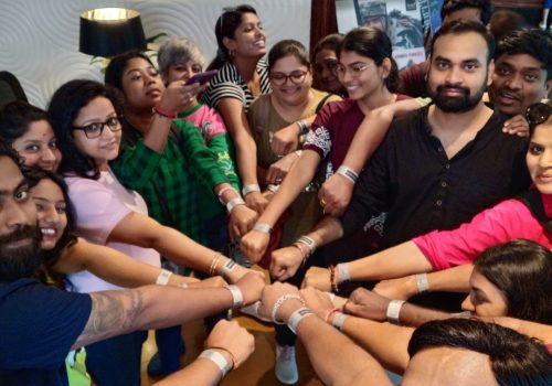 Lex Visas team members at Della Resorts, Lonavala during a corporate team outing and engagement session